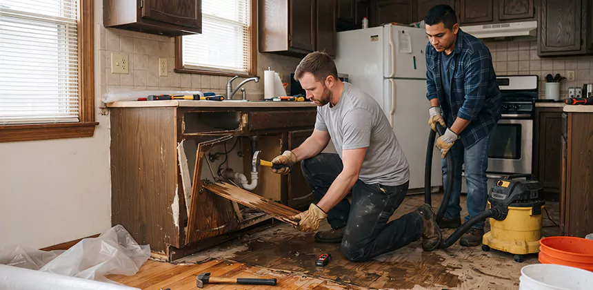 Repairing Water Damaged MDF Cabinets in Payson